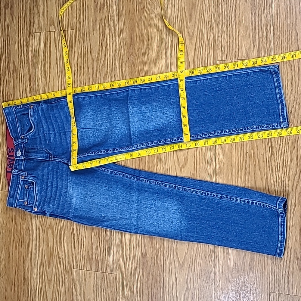 LEVIS 514 GIRLS 2002 BOOTCUT 12x26 JUNIOR 12 REGULAR PRE-OWNED FADED DENIM JEANS